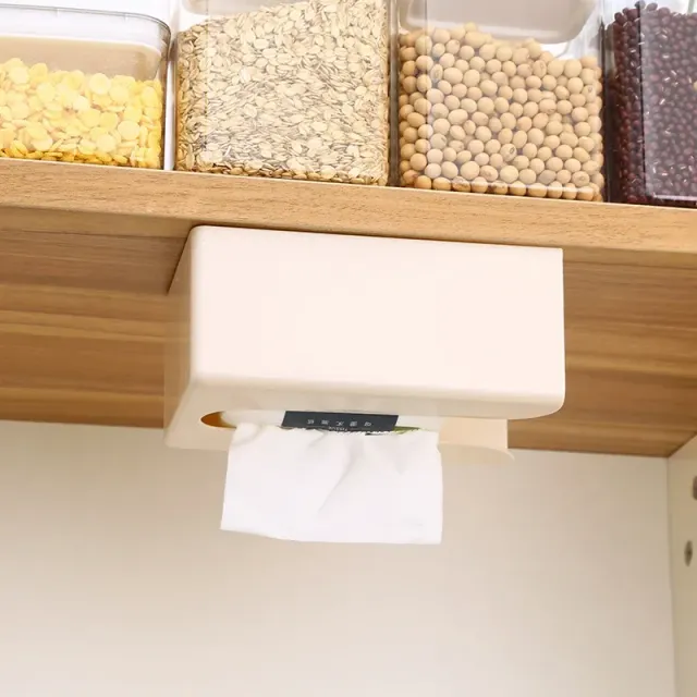 Hanging holder for paper handkerchiefs without drilling for living room