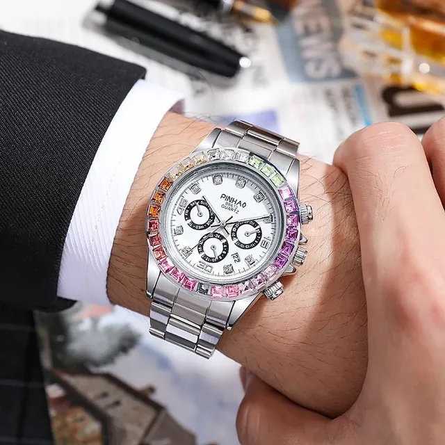 Moderné luxusné hodinky pre mužov Angelo