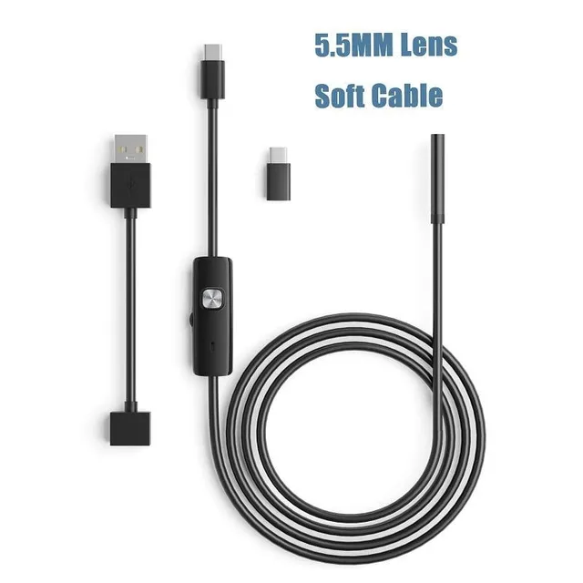 5,5MM 7MM Android Endoskop Mini kamera 3IN1 Micro USB Type-c Borescope Vodotěsný LED Auto Inspection pro Sumsang HUIWEI PC AN98