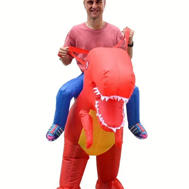 Nafukovací kostým dinosaura - Jízda na T-Rexovi