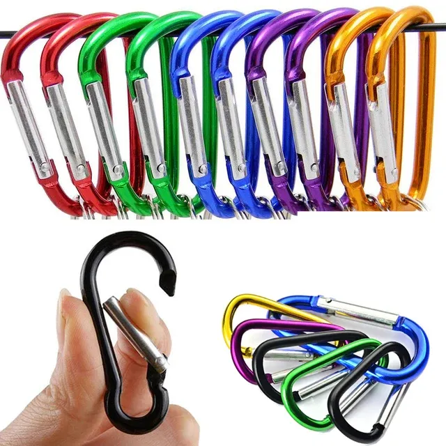 10 ks farba mini carabiner