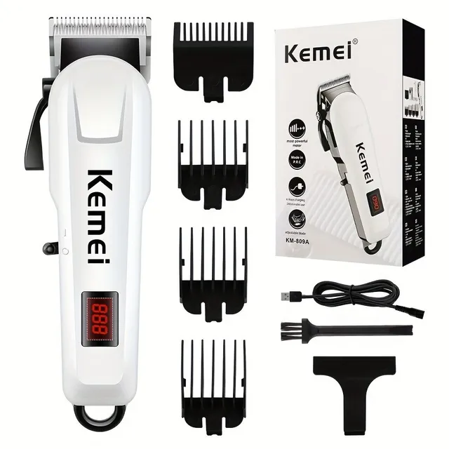 Kemei KM-809A Professional hair trimmer with USB recharge