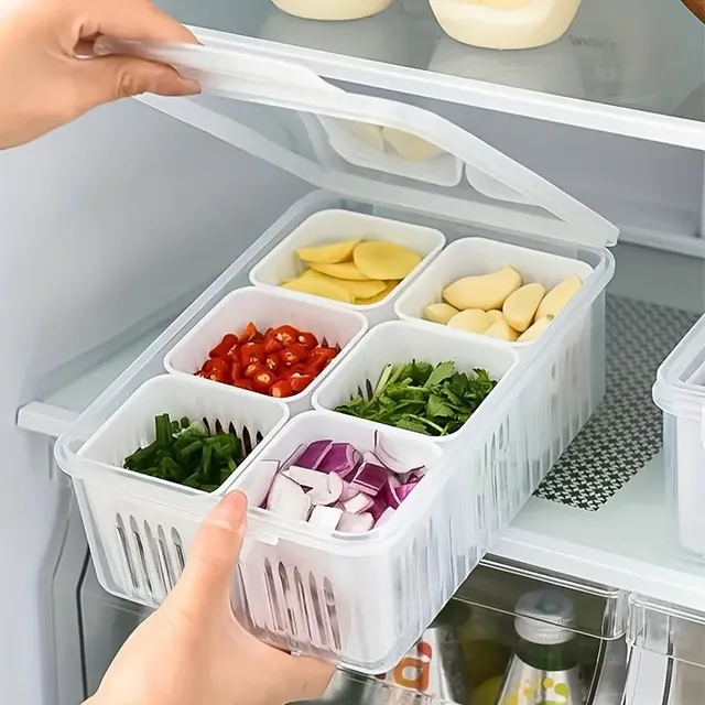 Practical Plastic Storage Kit for Fridge - For Fruit, Vegetables and More Food