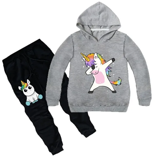 Children's tracksuit with dancing unicorn