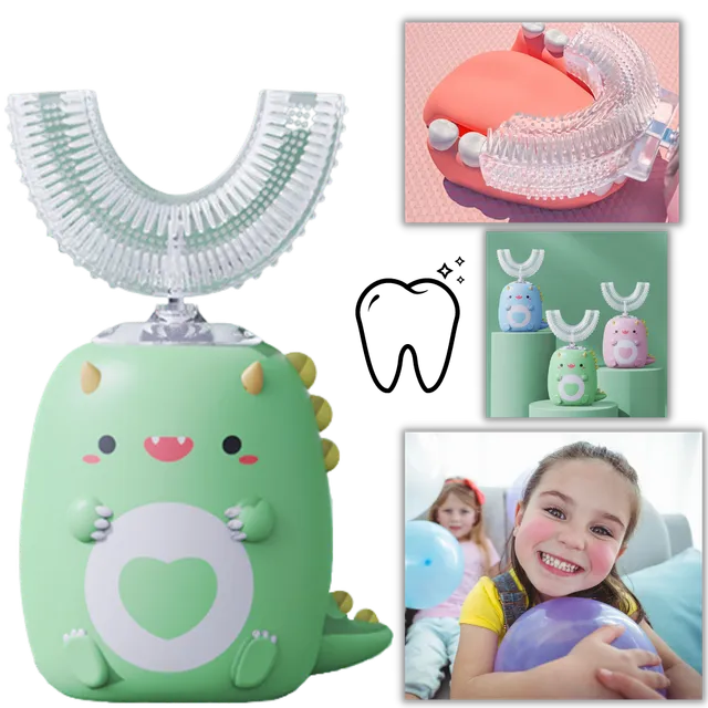 Brosse à dents électrique en forme de U pour enfants