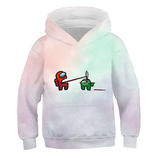 Children's sweatshirt with computer game print