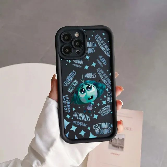 Coque en silicone colorée pour téléphones Samsung avec des motifs des personnages préférés du film Vice-Versa 2 - Inside Out 2