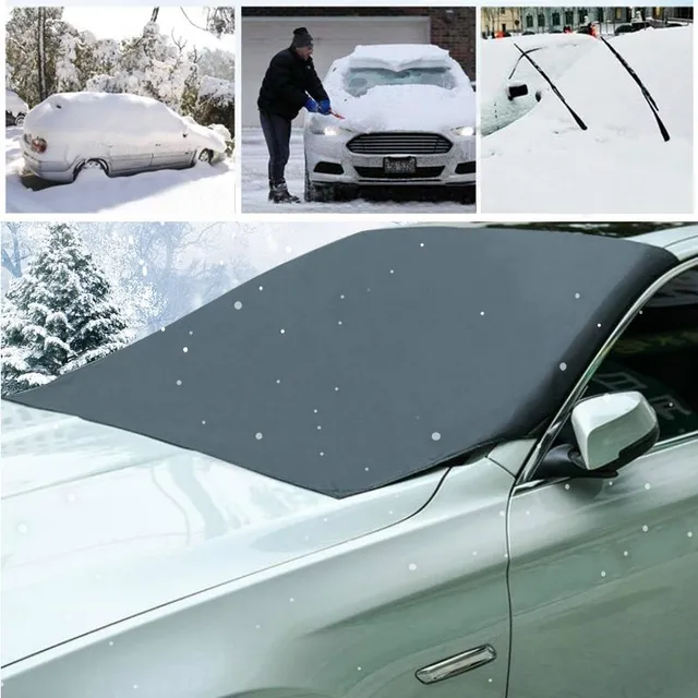 Magnetic car screen against frost and sun