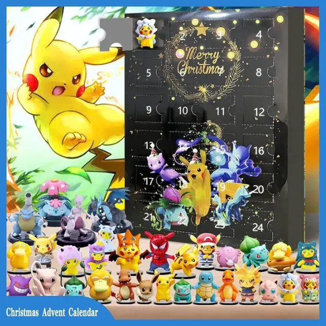 Christmas Advent calendar with Pokemon characters