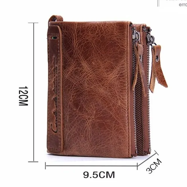 Men's wallet in beautiful design - Brown
