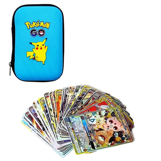 Pokemon storage box for cards + 10 pcs of cards