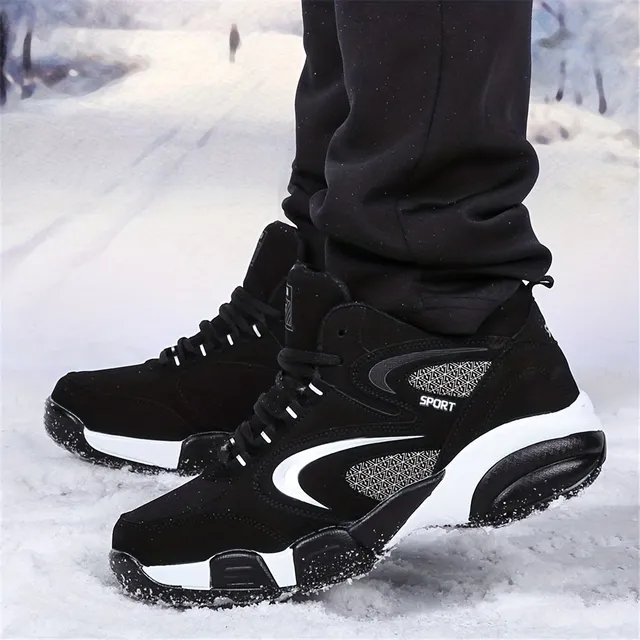 Men's Winter Sneakers With Wave lining, Thermoboty, Warm Sneakers On Autumn and Winter