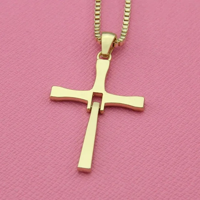 Luxury necklace with cross - The Fast and the Furious (Vin Diesel)