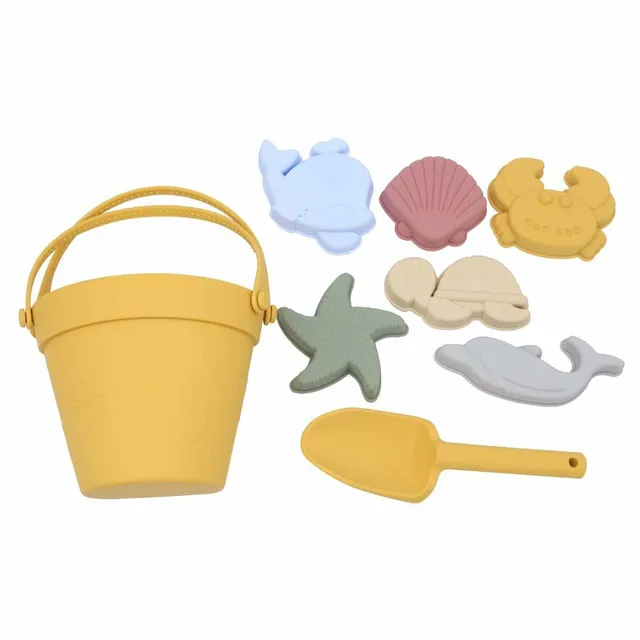 Children's sandbox kit - bucket with toys