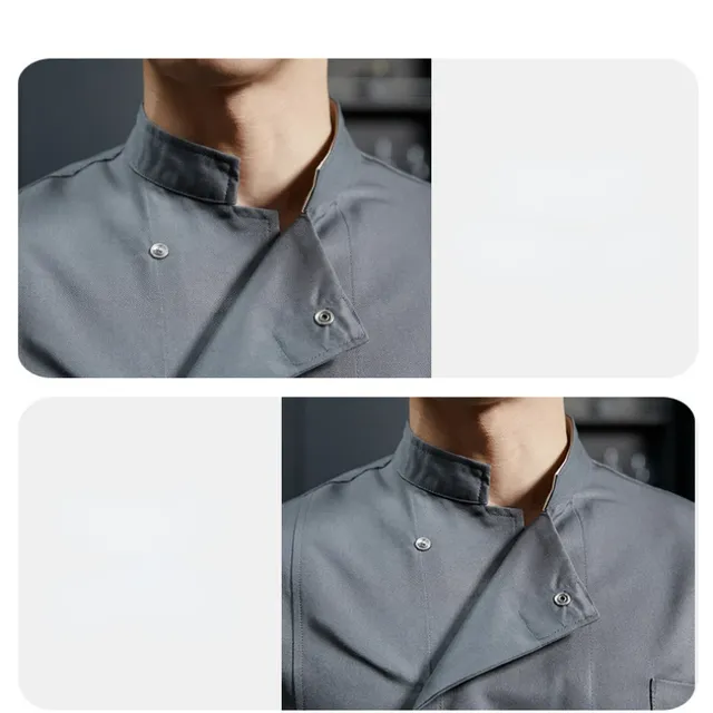 Unisex chef shirt with short or long sleeve - Cook uniform