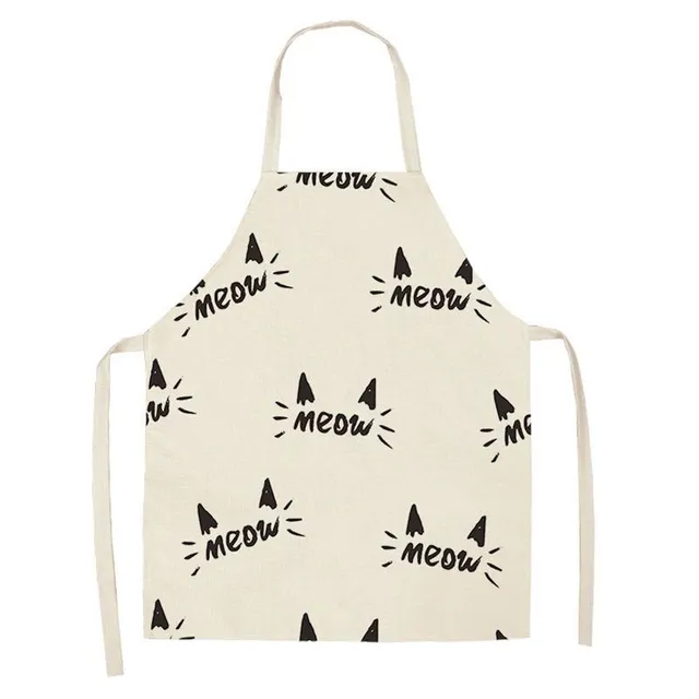 Stylish kitchen apron with cat motif Mini Me