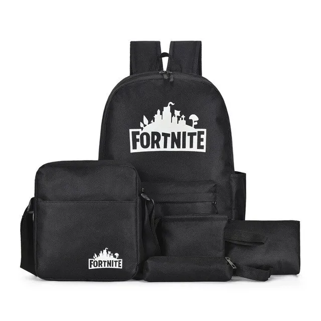 Set of children's bags with the motif of computer games Fortnite A set of 5 pieces
