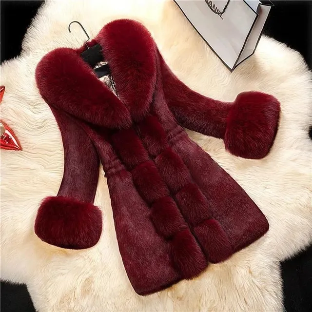 Women's long luxury fur coat Jazmyn