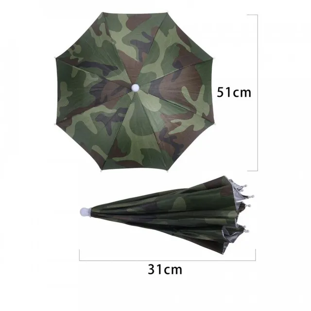 Deštník/ čepice - vhodné na rybaření