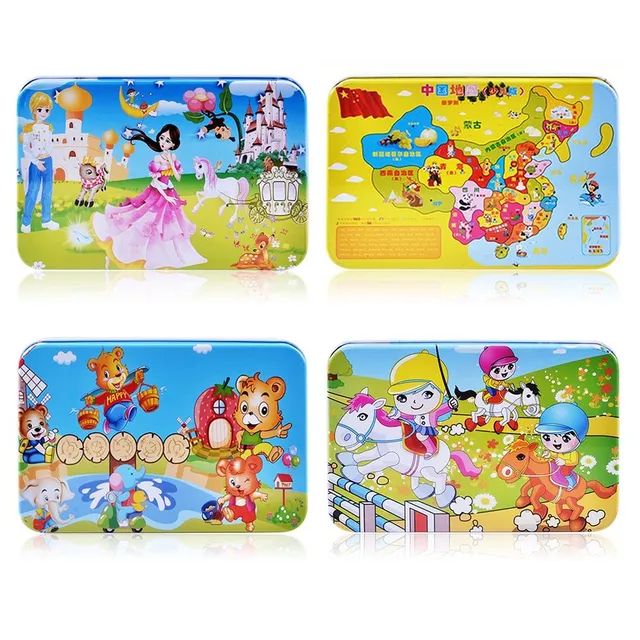 Wooden puzzles for children and adults - 60pcs