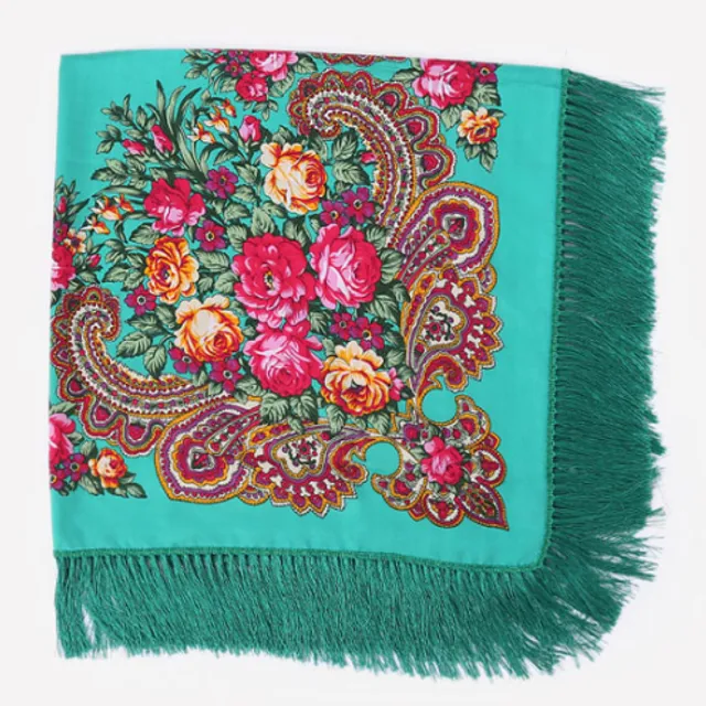 Ladies scarf with flowers - 12 colours