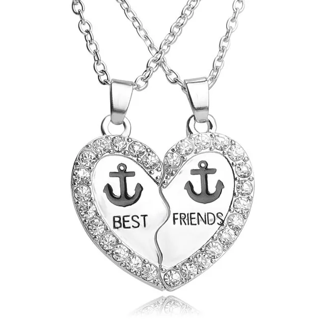 Heart shaped necklace- best friendship