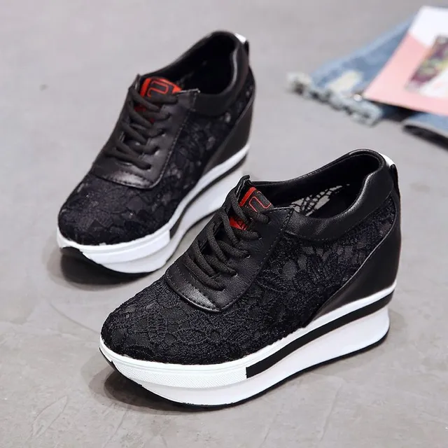 Women's stylish spring platform sneakers