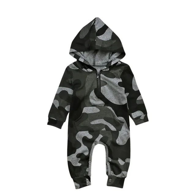 Baby camouflage jumpsuit