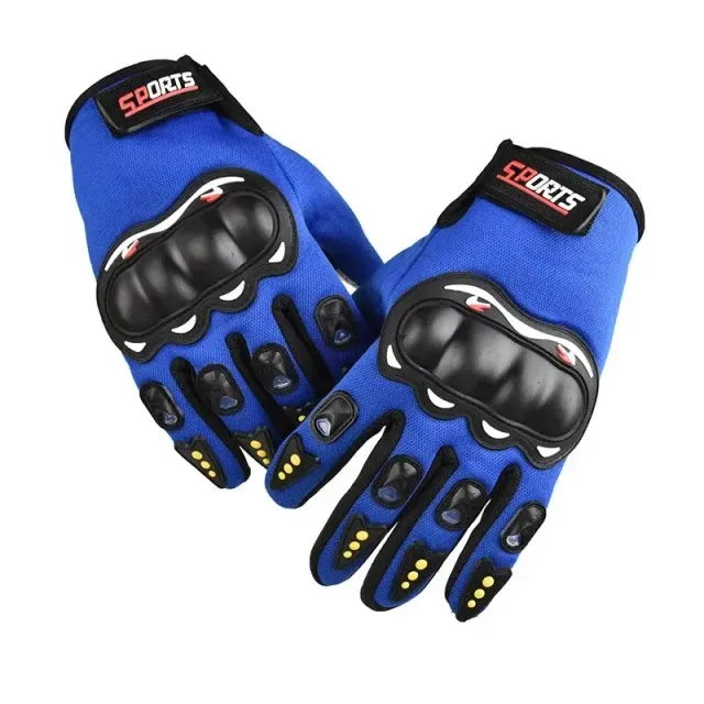 Motorcycle gloves with touch fingers for men