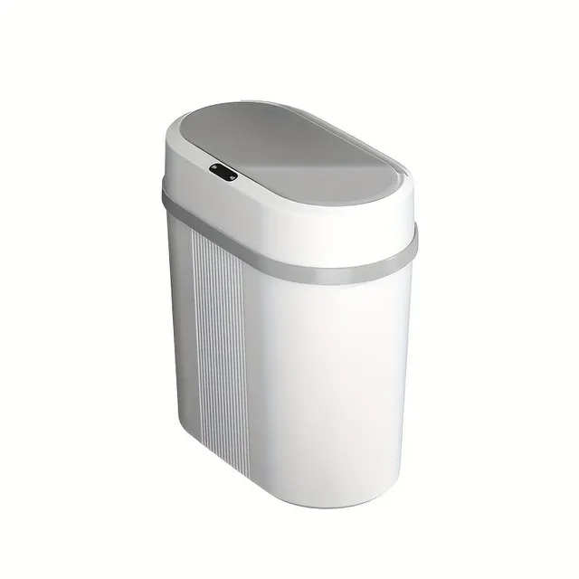 Úsporný chytrý bezdotykový koš na odpadky do koupelny, elektrický, vodotěsný, úzký