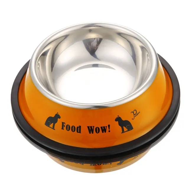 Stainless steel bowl for dogs and cats