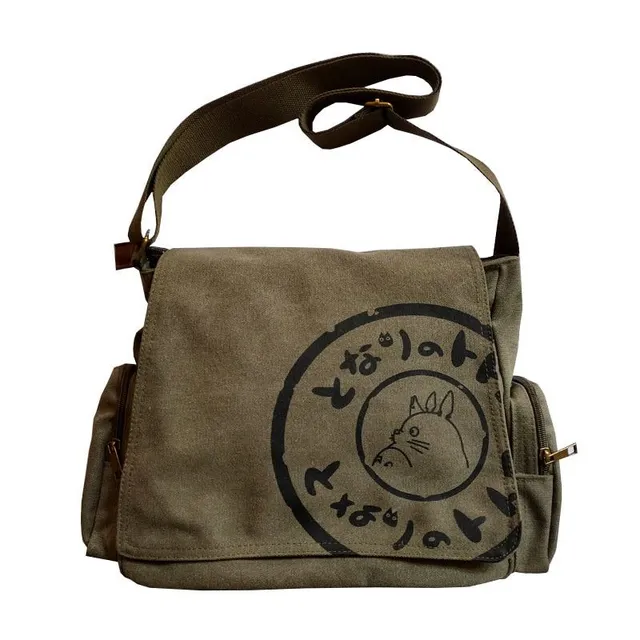 Shoulder bag with Kawaii Totoro print