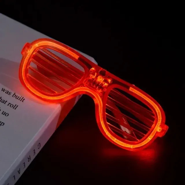 Neon glowing LED glasses for parties for children and adults