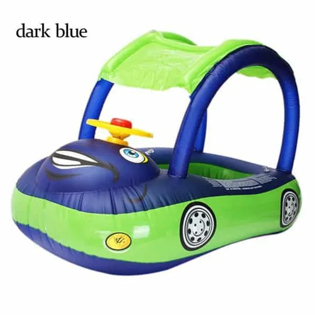 Children's Inflatable Ring/Boat with Steering Wheel for Small Children © Car