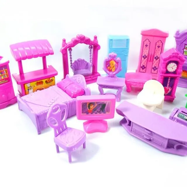 Furniture for doll 22 pcs