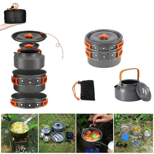 Set de vase de camping 3 piese