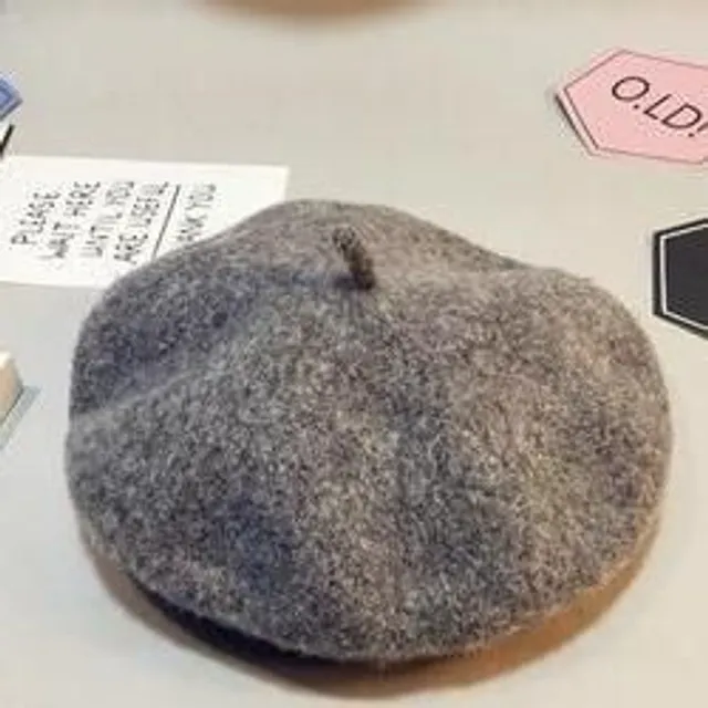 Baby beret gray 48cm-to-52cm