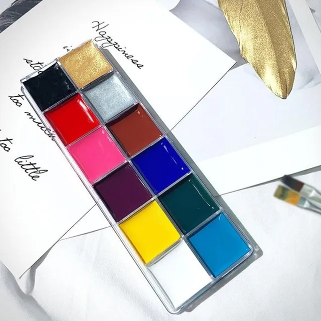 Culori creative pentru față - diferite nuanțe de culori