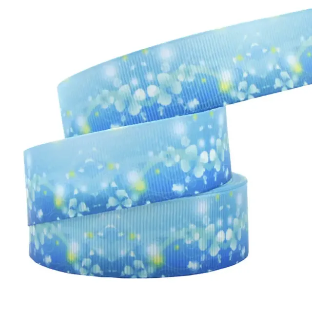 Elastic belt with printing sunflowers - 25 mm, 4.5 meters