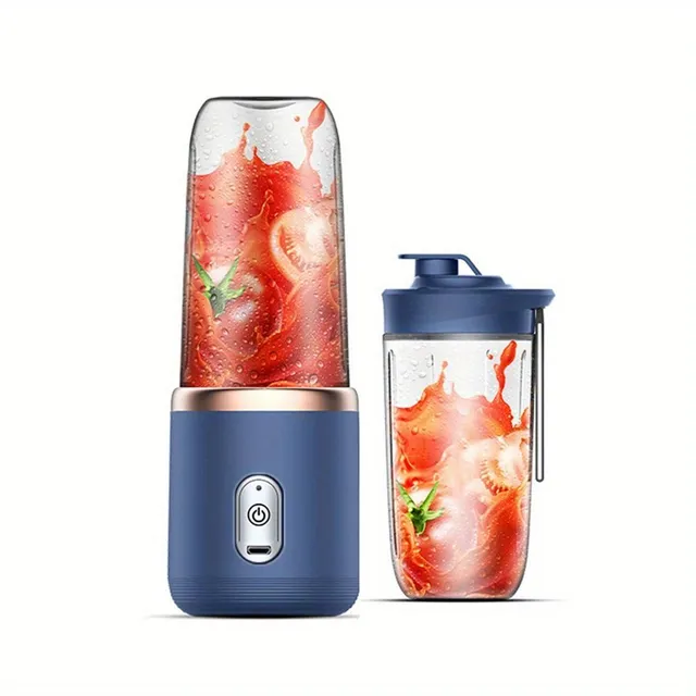 New portable juicer + mini mixer for travel, 300 ml, USB recharge. For smoothies, cocktails, fruit drinks. Home, kitchen, travel