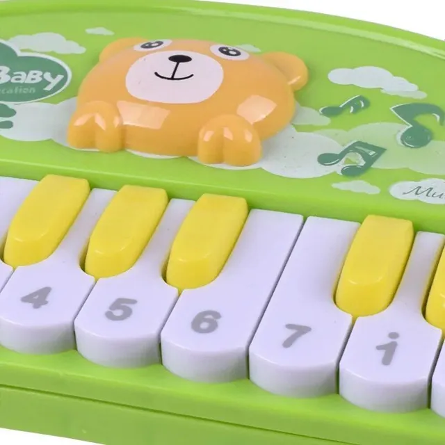 Music piano - multicolored toy for early sensory education, children's musical instrument