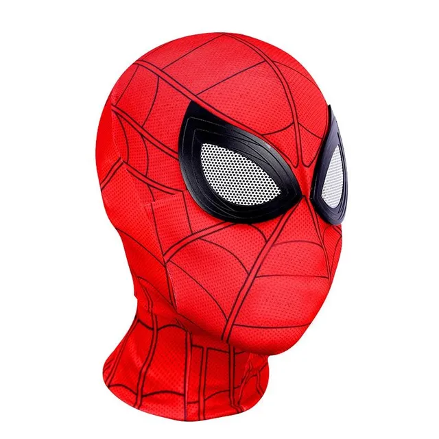Moderný Halloween part kostým - head cover - Spiderman