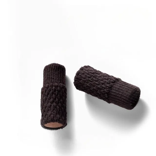 Practical knitted chair leg protectors to prevent scratching the floor 4 pieces Vairya