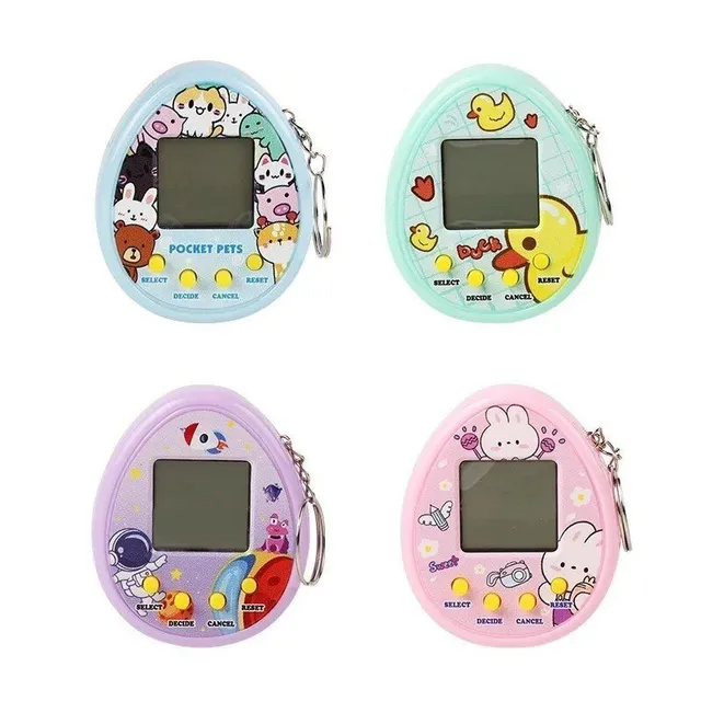 Jucărie electronică distractivă Tamagotchi pentru copii cu breloc - diferite modele