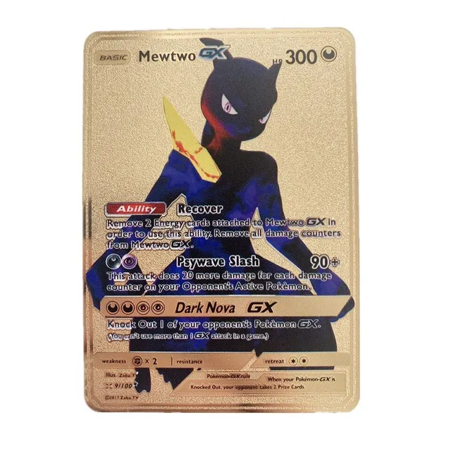 Metal Collector Card Pokemon - 1 pcs legendary card