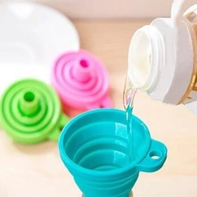 Silicone folding funnel - 2 pcs