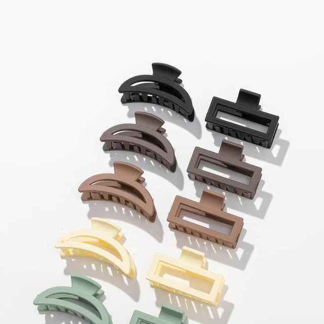 Multi-functional hair clips with rectangular and monthly design for everyday use