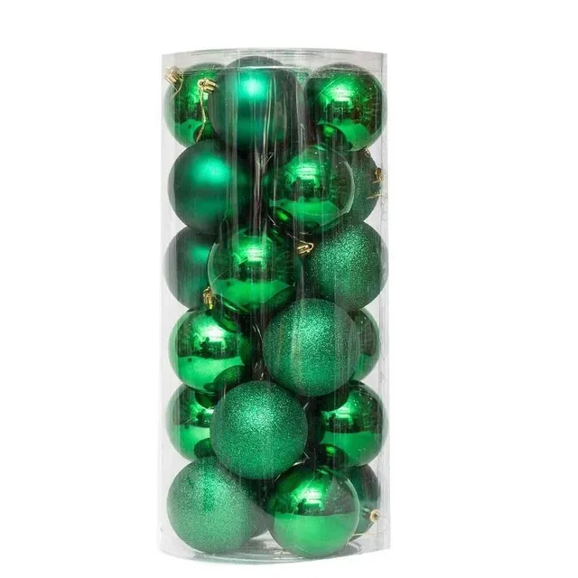 Trendy Christmas tree balls in different colours Bianca