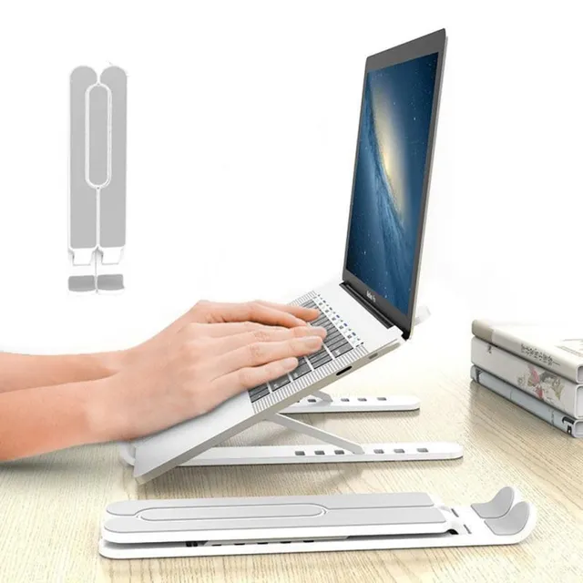 Adjustable folding stand for laptop