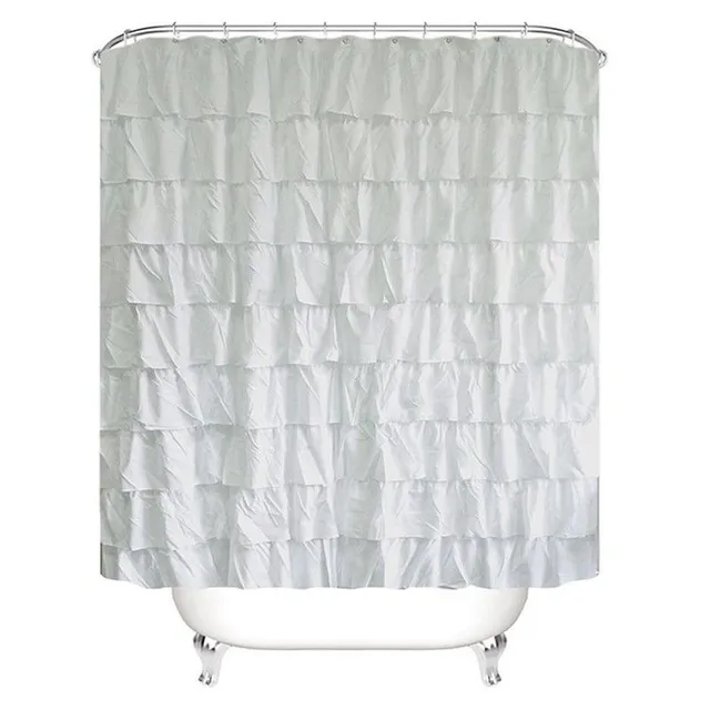 Shower curtain white